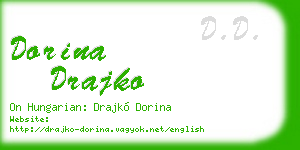 dorina drajko business card